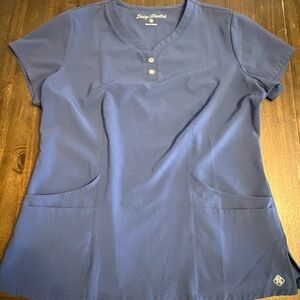 Easy Stretch Navy Blue Scrub Set